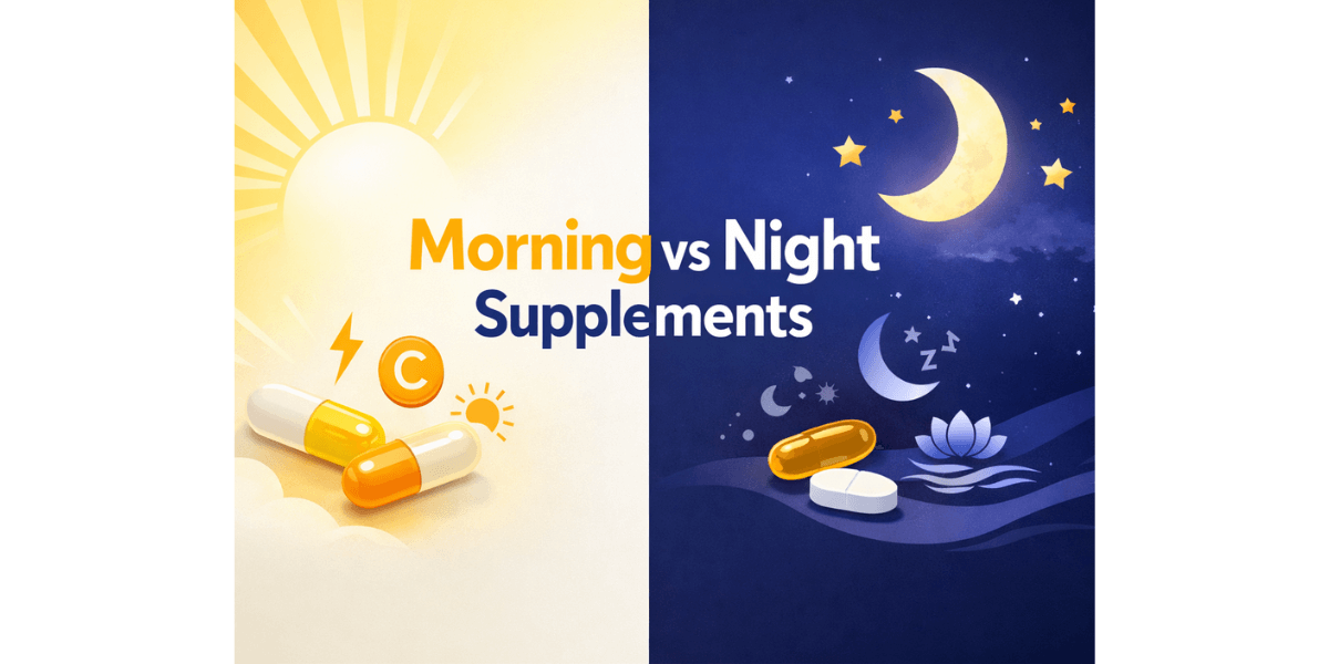 Morning vs Night Supplements | My Natural Meds | Best Time to Take ...