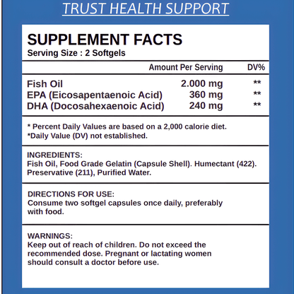 Fish Oil Omega-3 Softgels 