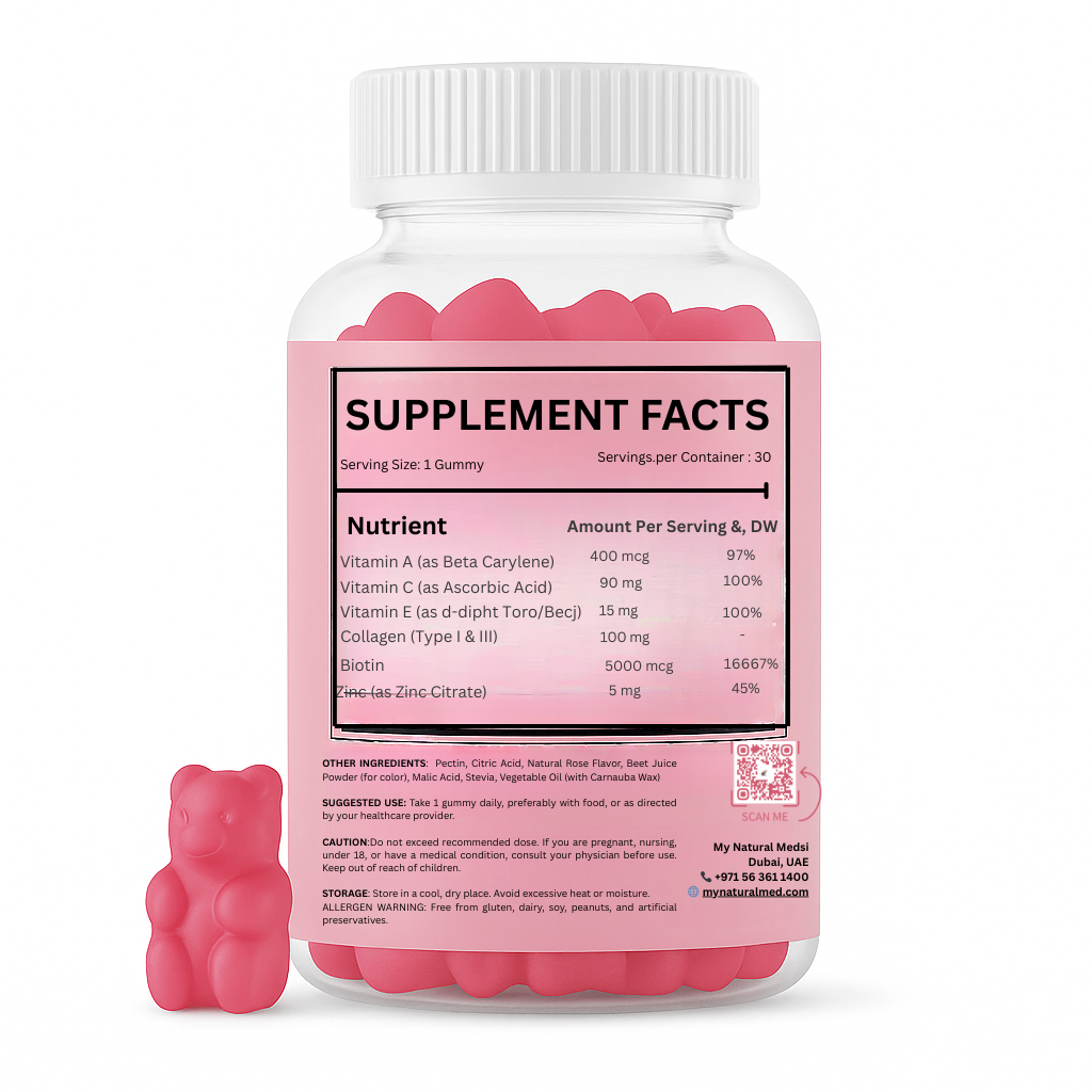 Biotin Whole Food Gummies – Cranberry