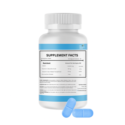 Biotin Tablets – Blueberry | Hair, Skin & Nail Support