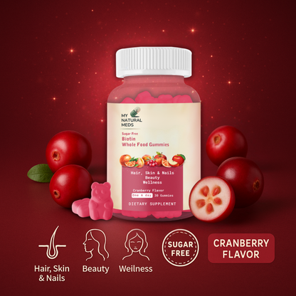 Biotin Whole Food Gummies – Cranberry