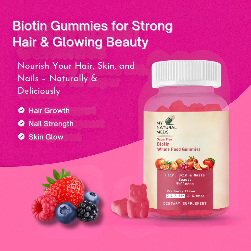 Biotin Whole Food Gummies – Cranberry