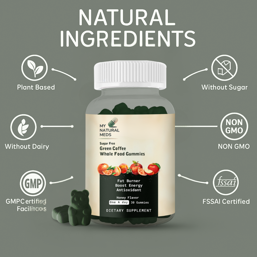 Green Coffee Whole Food Gummies – Honey