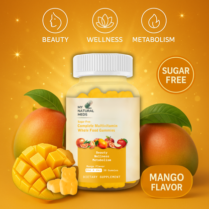 Complete Multivitamin Whole Food Gummies – Mango