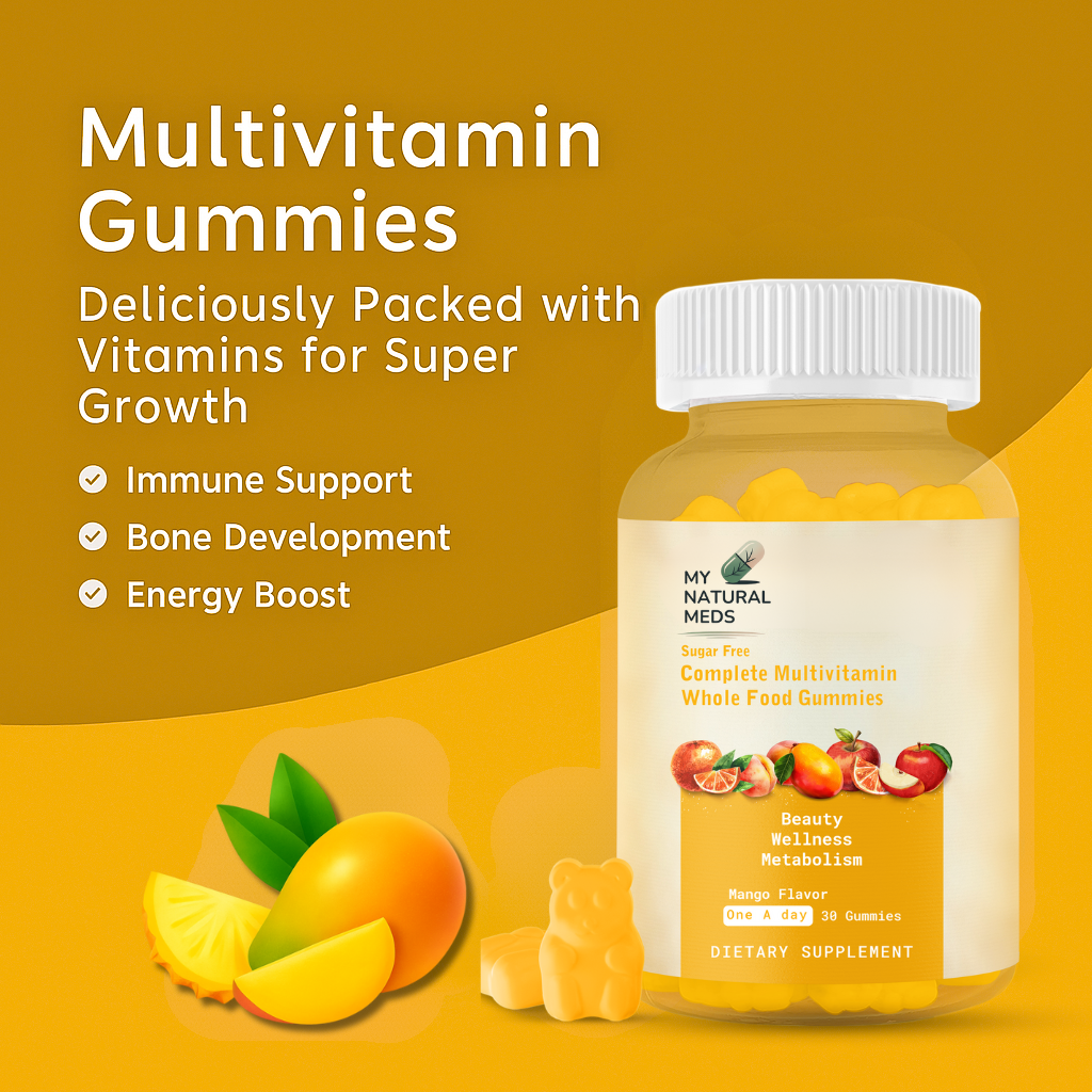 Complete Multivitamin Whole Food Gummies – Mango