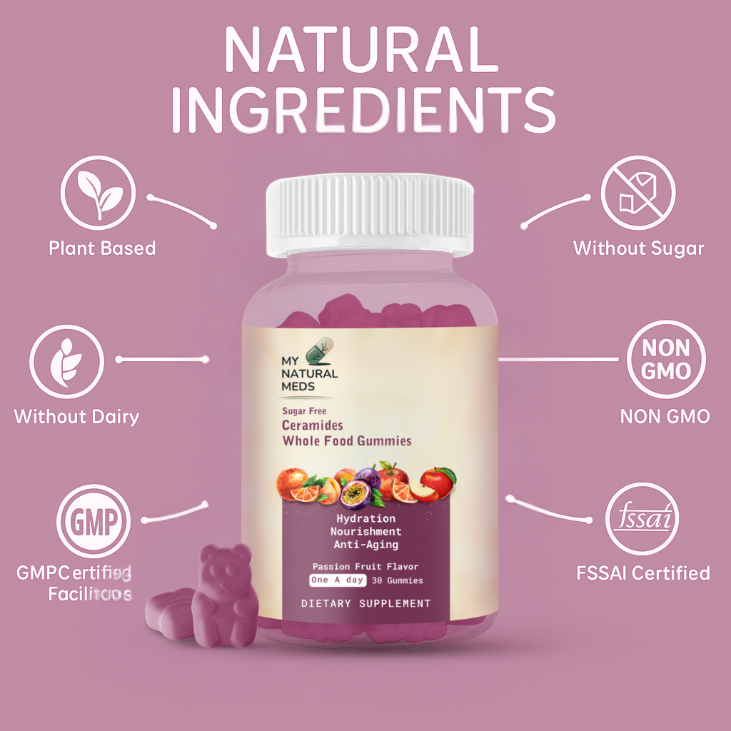 Ceramides Whole Food Gummies – Passion Fruit