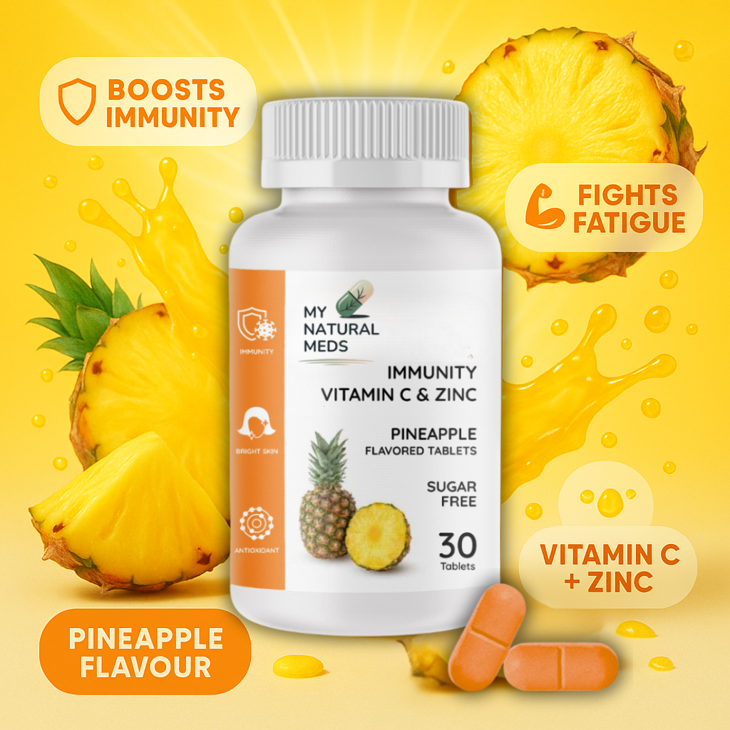Immunity Tablets – Pineapple | Vitamin C & Zinc for Daily Wellness