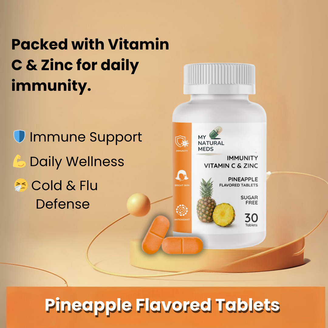Immunity Tablets – Pineapple | Vitamin C & Zinc for Daily Wellness