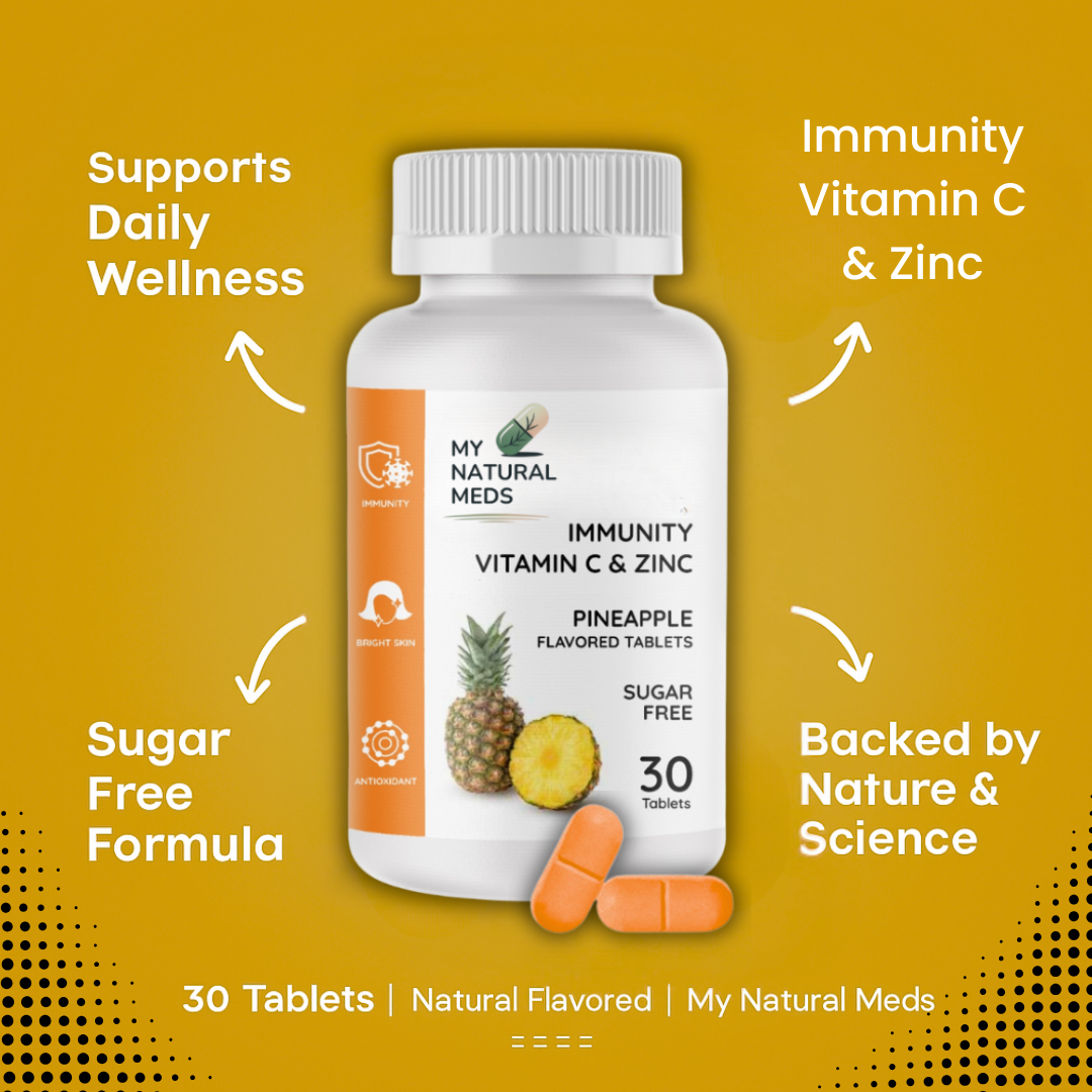 Immunity Tablets – Pineapple | Vitamin C & Zinc for Daily Wellness
