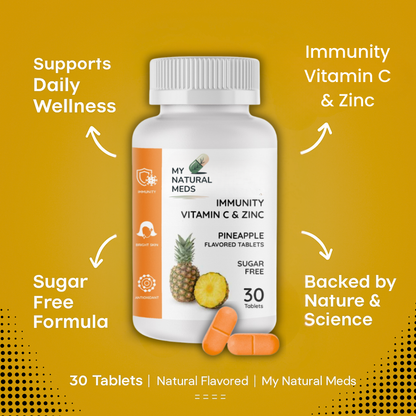 Immunity Tablets – Pineapple | Vitamin C & Zinc for Daily Wellness